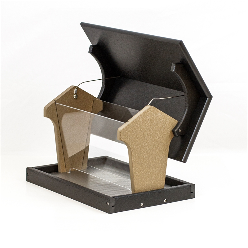 OUTDOOR LEISURE PRODUCTS Hopper Bird Feeder Made with High Density Poly Resin