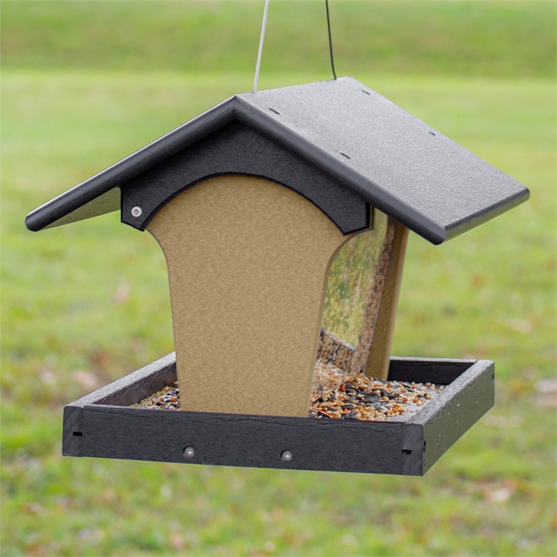 OUTDOOR LEISURE PRODUCTS Hopper Bird Feeder Made with High Density Poly Resin
