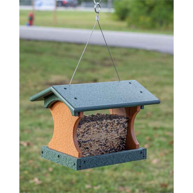 Outdoor Leisure Products Traditional Plastic Small Bird Feeder in Multi-Color