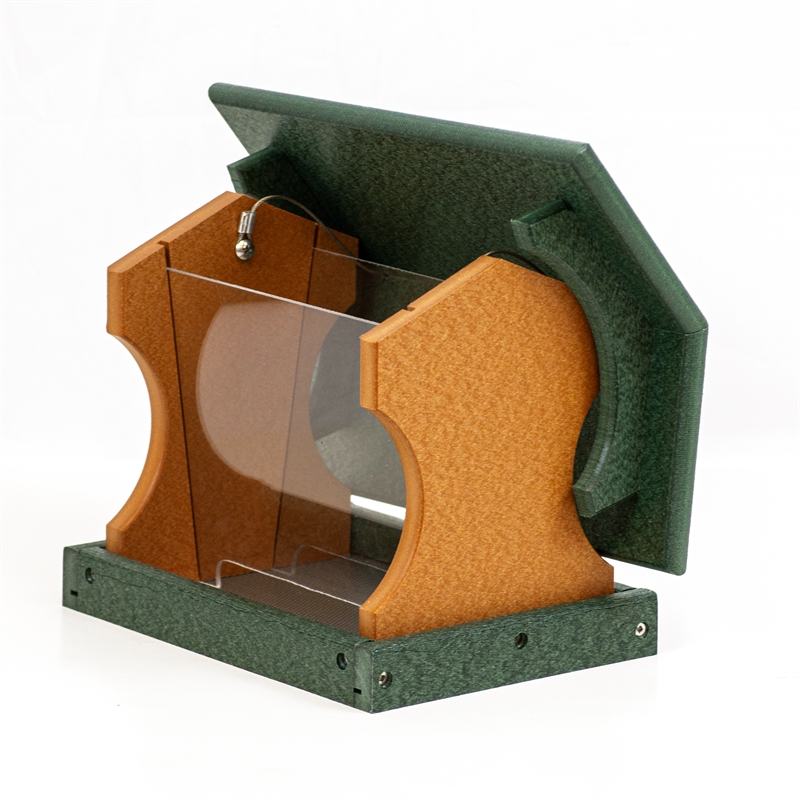 Outdoor Leisure Products Traditional Plastic Small Bird Feeder in Multi-Color