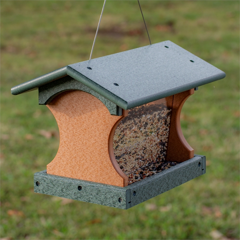 Outdoor Leisure Products Traditional Plastic Small Bird Feeder in Multi-Color