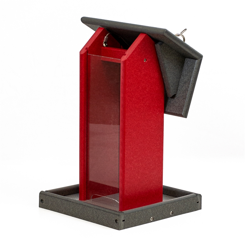 Outdoor Leisure Products Traditional Plastic Tall Bird Feeder in Multi-Color