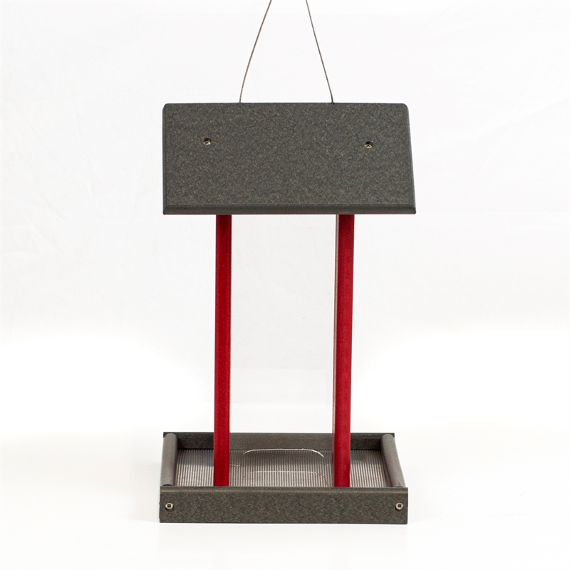 Outdoor Leisure Products Traditional Plastic Tall Bird Feeder in Multi-Color