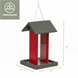 Outdoor Leisure Products Traditional Plastic Tall Bird Feeder in Multi-Color