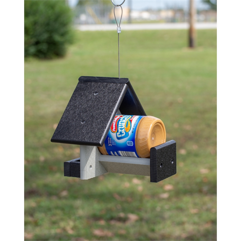 Outdoor Leisure Products Traditional HDPE Plastic Bird Feeder in Multi-Color