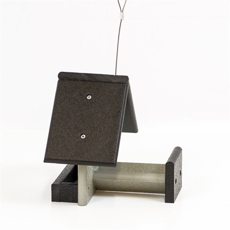 Outdoor Leisure Products Traditional HDPE Plastic Bird Feeder in Multi-Color