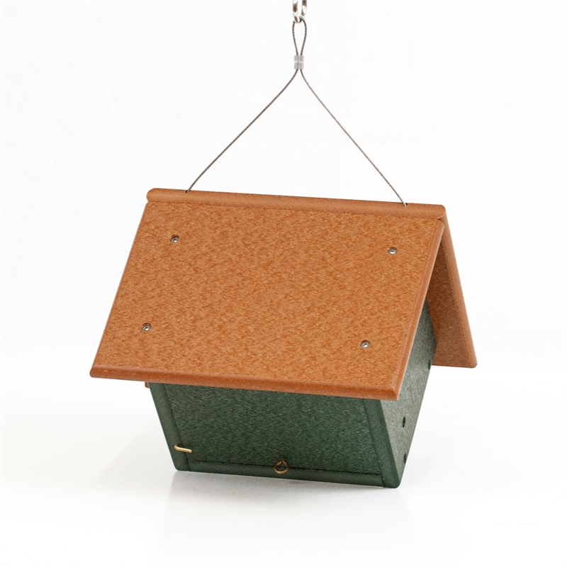 Outdoor Leisure Products Plastic Wren or Chickadee Bird House in Multi-Color