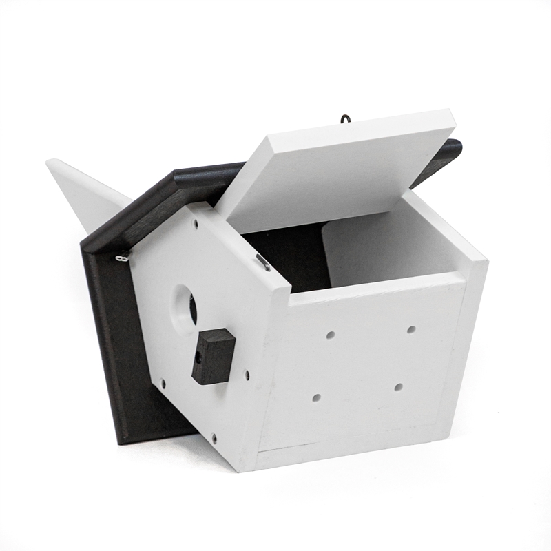 Outdoor Leisure Products Plastic Church Wren Bird House in Multi-Color