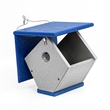 Outdoor Leisure Products Plastic Wren or Chickadee Bird House in Multi-Color