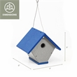 Outdoor Leisure Products Plastic Wren or Chickadee Bird House in Multi-Color