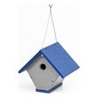 Outdoor Leisure Products Plastic Wren or Chickadee Bird House in Multi-Color