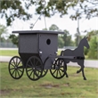Outdoor Leisure Products Traditional Plastic Buggy Wren House in Black