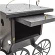 Outdoor Leisure Products Traditional Plastic Buggy Wren House in Black