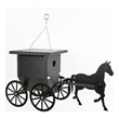 Outdoor Leisure Products Traditional Plastic Buggy Wren House in Black