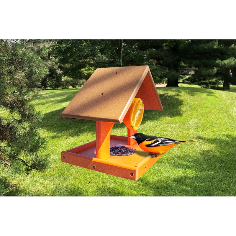 OUTDOOR LEISURE PRODUCTS Single Oriole Feeder Made of High Density Poly Resin