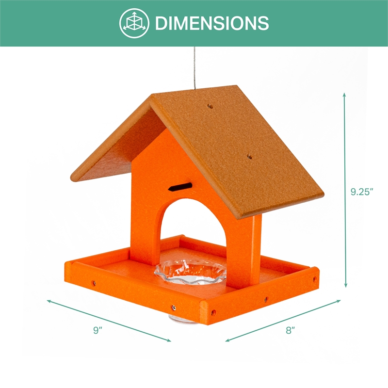 OUTDOOR LEISURE PRODUCTS Single Oriole Feeder Made of High Density Poly Resin
