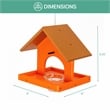 OUTDOOR LEISURE PRODUCTS Single Oriole Feeder Made of High Density Poly Resin