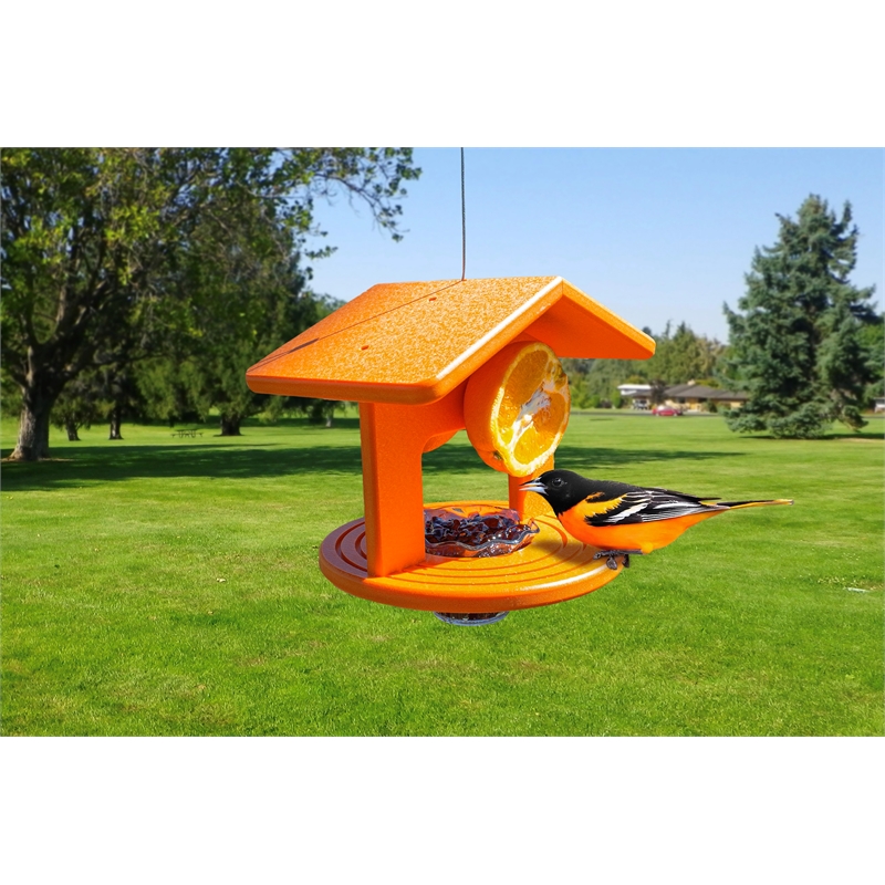 OUTDOOR LEISURE PRODUCTS Single Oriole Feeder Made of High Density Poly Resin