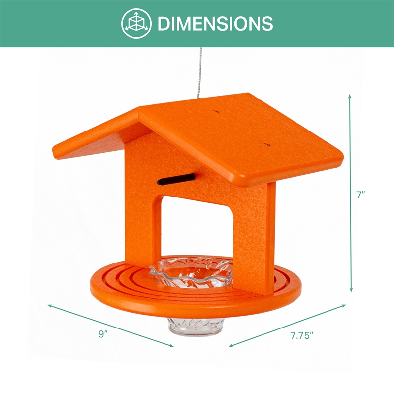 OUTDOOR LEISURE PRODUCTS Single Oriole Feeder Made of High Density Poly Resin
