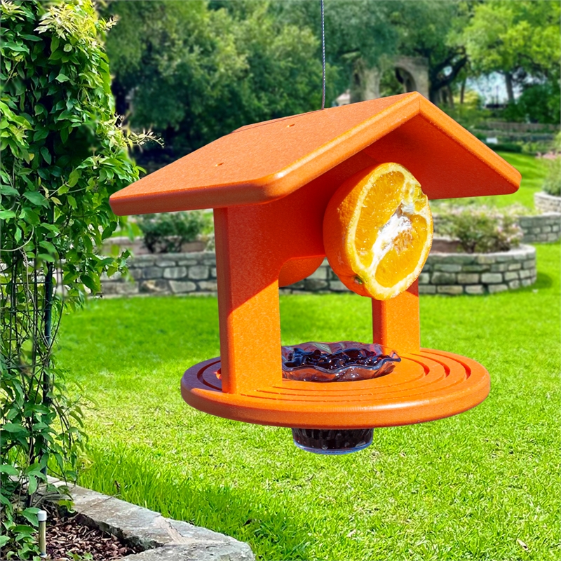 OUTDOOR LEISURE PRODUCTS Single Oriole Feeder Made of High Density Poly Resin