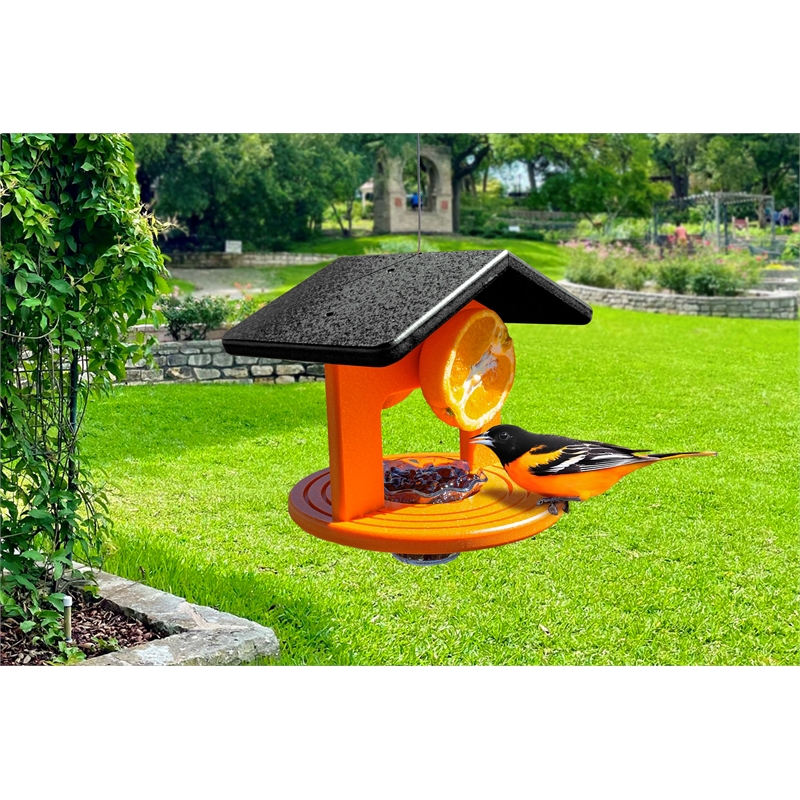 OUTDOOR LEISURE PRODUCTS Single Oriole Feeder Made of High Density Poly Resin