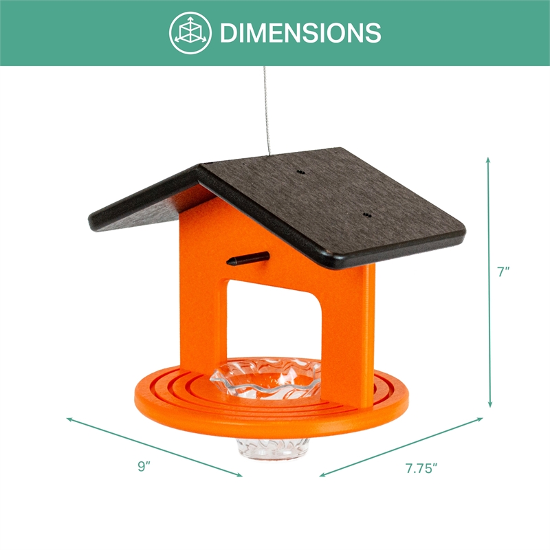 OUTDOOR LEISURE PRODUCTS Single Oriole Feeder Made of High Density Poly Resin