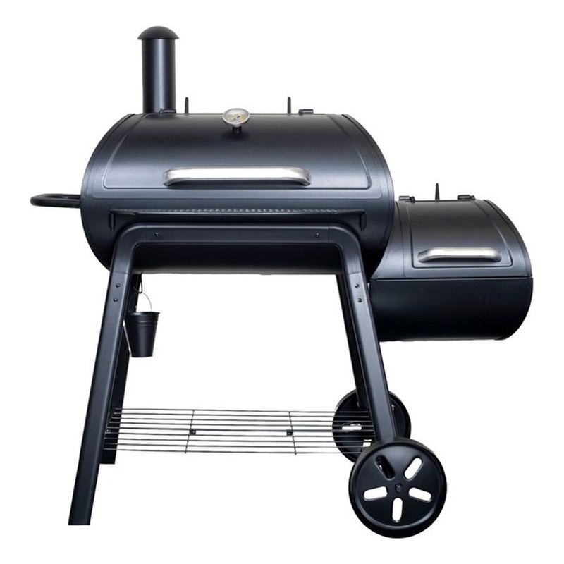 Outdoor Leisure Products Heavy Duty Offset Charcoal Smoker Grill