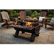 Outdoor Leisure Products Cascade Cauldron Black Steel Wood Burning Fire Pit & Grill