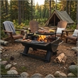 Outdoor Leisure Products Cascade Cauldron Black Steel Wood Burning Fire Pit & Grill