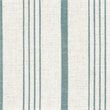 HomePop Traditional Wood and Fabric Stripe Pattern Swoop Accent Chair in Blue