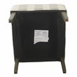 HomePop Traditional Wood and Fabric Swoop Arm Accent Chair in Gray