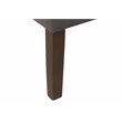 HomePop Traditional Wood and Fabric Swoop Arm Accent Chair in Charcoal