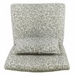 HomePop Fabric Cheetah Pattern Parker Accent Chair with Pillow in Gray