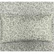 HomePop Fabric Cheetah Pattern Parker Accent Chair with Pillow in Gray