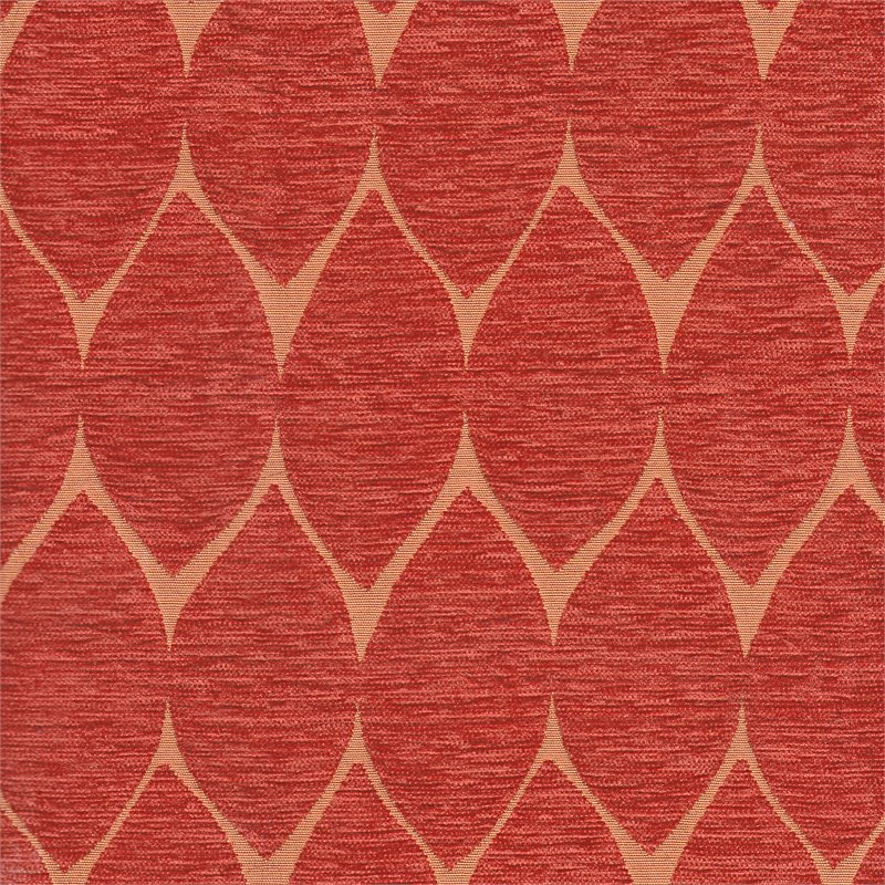 HomePop Transitional Fabric Parker Accent Chair with Pillow in Orange