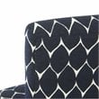 HomePop Transitional Fabric Parker Accent Chair with Pillow in Textured Blue