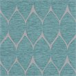 HomePop Transitional Fabric Parker Accent Chair with Pillow in Teal Blue