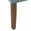 HomePop Transitional Fabric Parker Accent Chair with Pillow in Teal Blue
