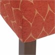 HomePop Traditional Fabric Parsons Chairs in Melon Orange (Set of 2)