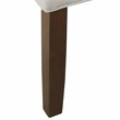 HomePop Transitional Fabric Parker Accent Chair with Pillow in White