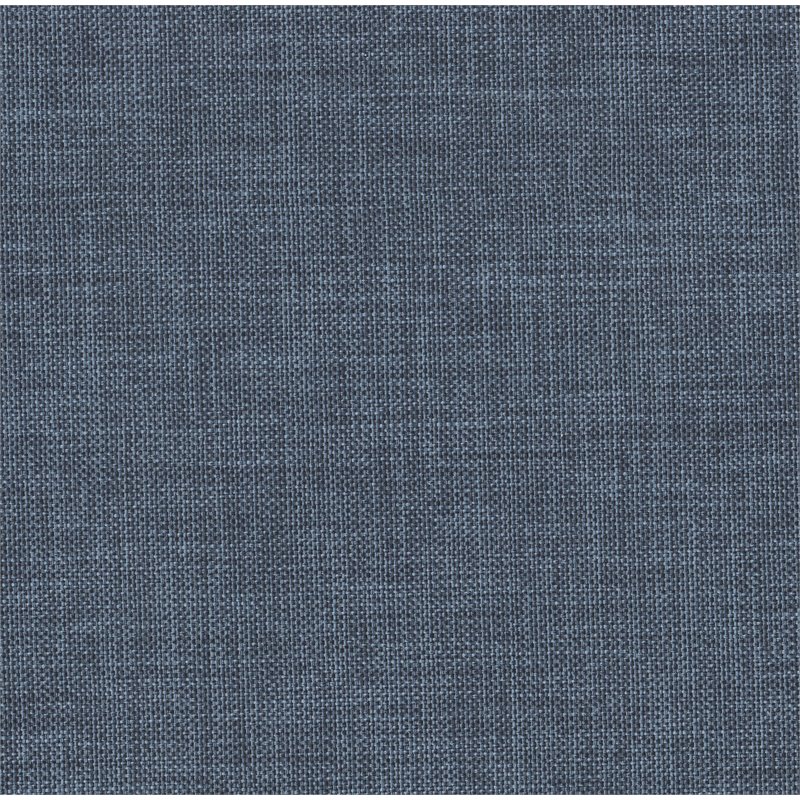HomePop Transitional Fabric Parker Accent Chair with Pillow in Navy Blue