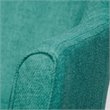 HomePop Wood and Fabric Chunky Textured Accent Chair in Blue