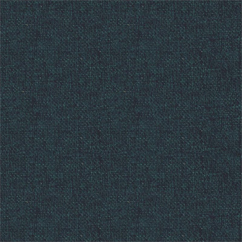 HomePop Wood and Fabric Chunky Textured Accent Chair in Dark Blue