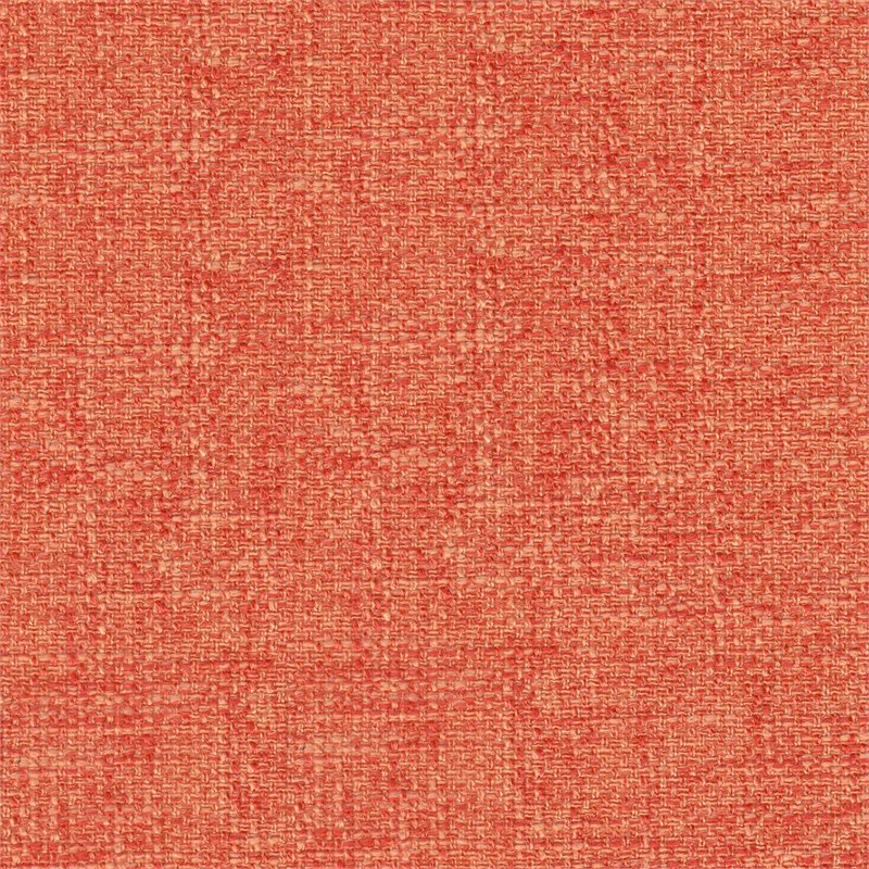 HomePop Transitional Wood and Fabric Barrel Accent Chair in Textured Orange