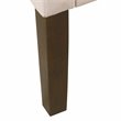 HomePop Traditional Wood and Velvet Swoop Arm Accent Chair in Pink