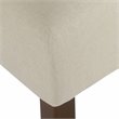 HomePop Meredith Transitional Fabric Anywhere Chair in Cream and Dark Walnut