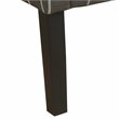 HomePop Traditional Wood and Fabric Stripe Swoop Accent Chair in Charcoal