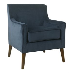 homepop davis modern wood and fabric accent chair