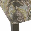 HomePop Fabric Floral Pattern Parsons Chairs in Brown/Gray (Set of 2)