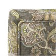 HomePop Fabric Floral Pattern Parsons Chairs in Brown/Gray (Set of 2)